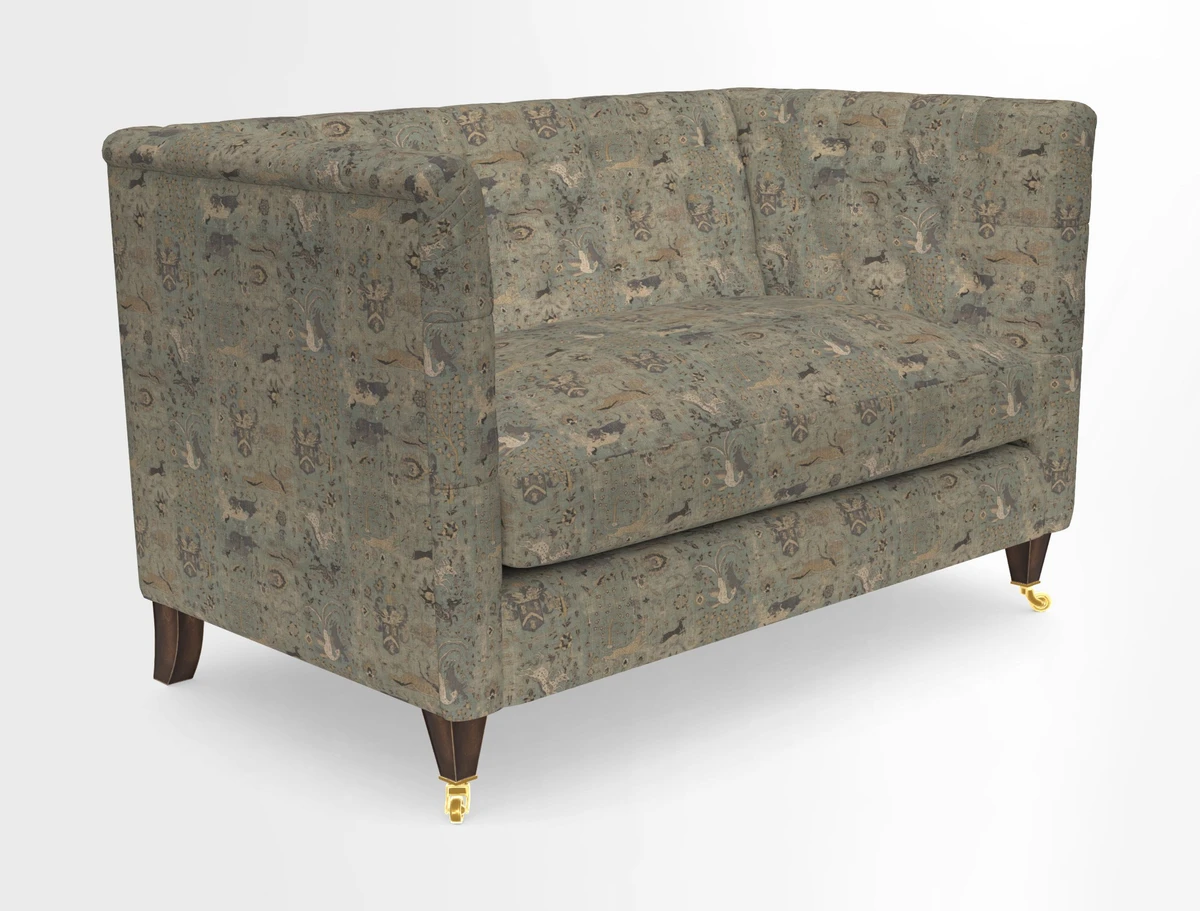 Holt 2 Seater Sofa in Cloth 22 Grand Teton Jade Seat in Cloth 22 Cedar Breaks Jade