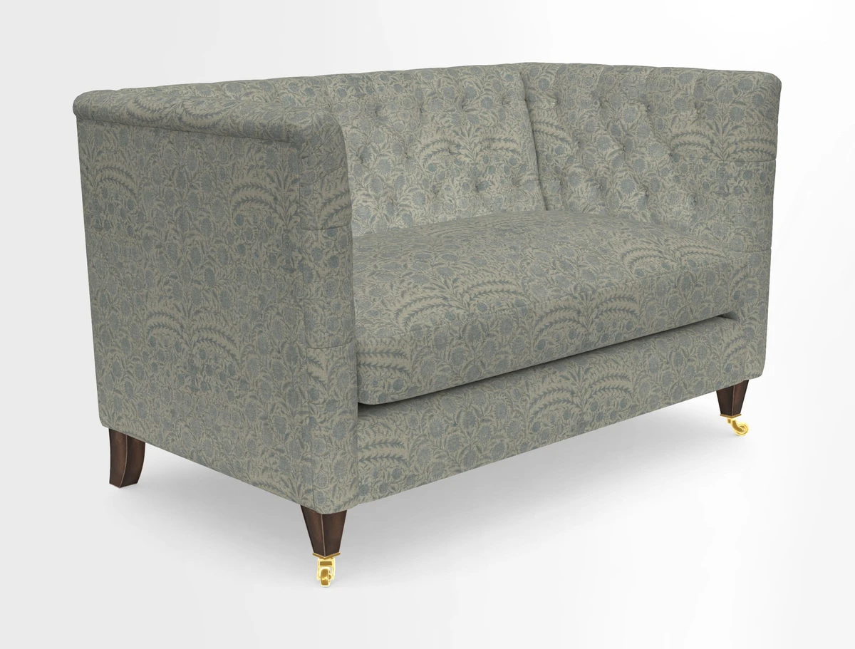 Holt 2 Seater Sofa in Cloth 22 Grand Teton Jade Seat in Cloth 22 Cedar Breaks Jade