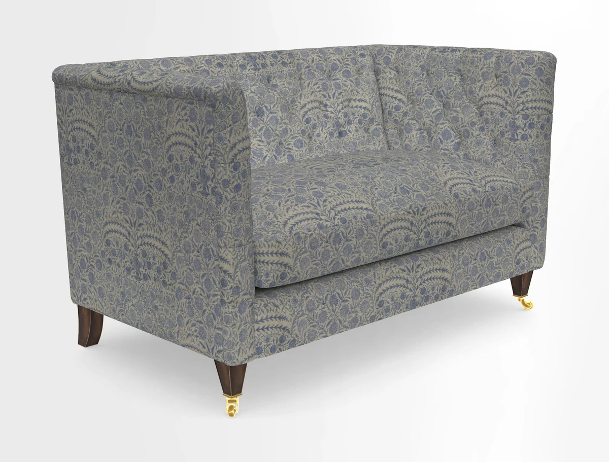 Holt 2 Seater Sofa in Cloth 22 Grand Teton Jade Seat in Cloth 22 Cedar Breaks Jade