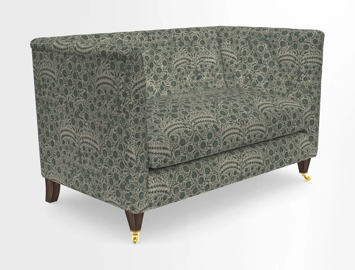 Holt 2 Seater Sofa in Cloth 22 Grand Teton Jade Seat in Cloth 22 Cedar Breaks Jade