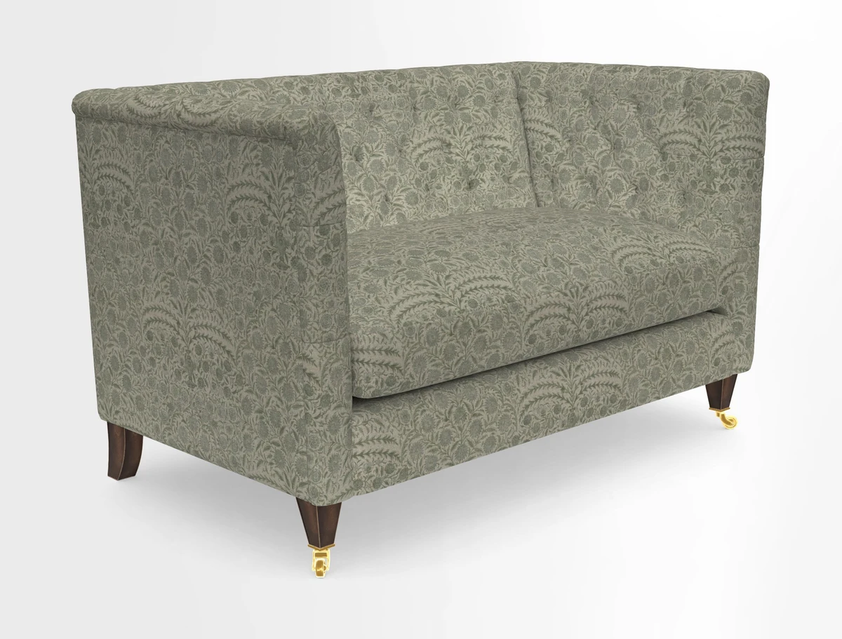 Holt 2 Seater Sofa in Cloth 22 Grand Teton Jade Seat in Cloth 22 Cedar Breaks Jade