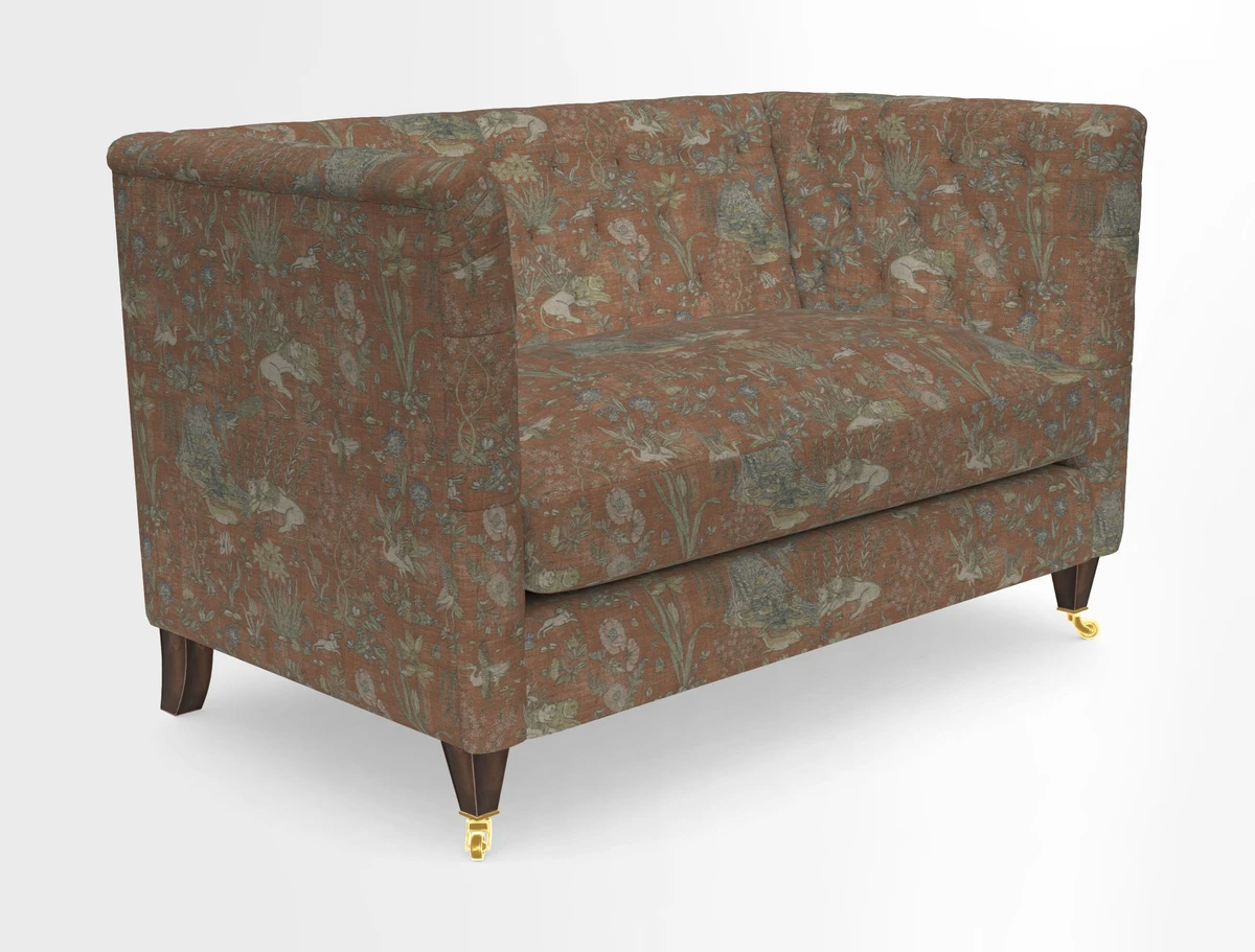 Holt 2 Seater Sofa in Cloth 22 Grand Teton Jade Seat in Cloth 22 Cedar Breaks Jade