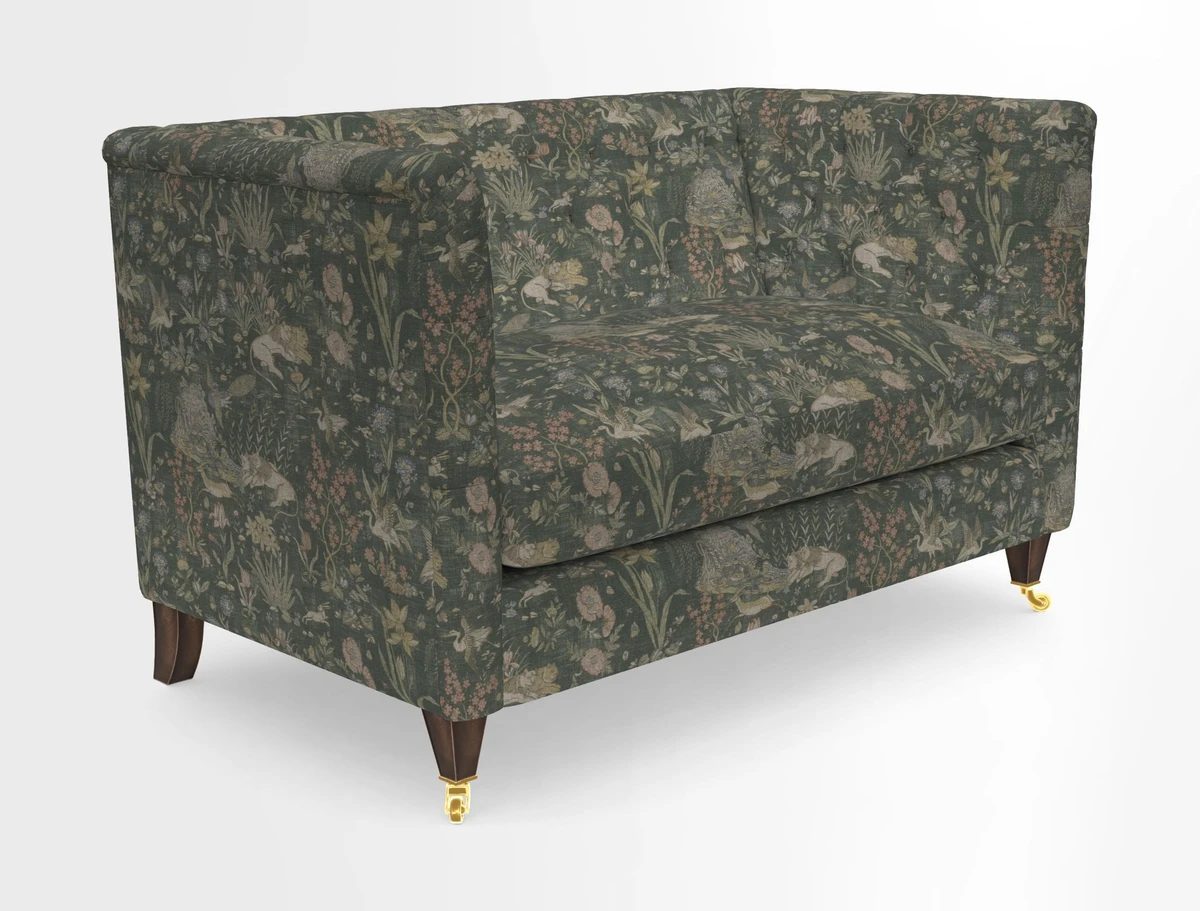 Holt 2 Seater Sofa in Cloth 22 Grand Teton Jade Seat in Cloth 22 Cedar Breaks Jade