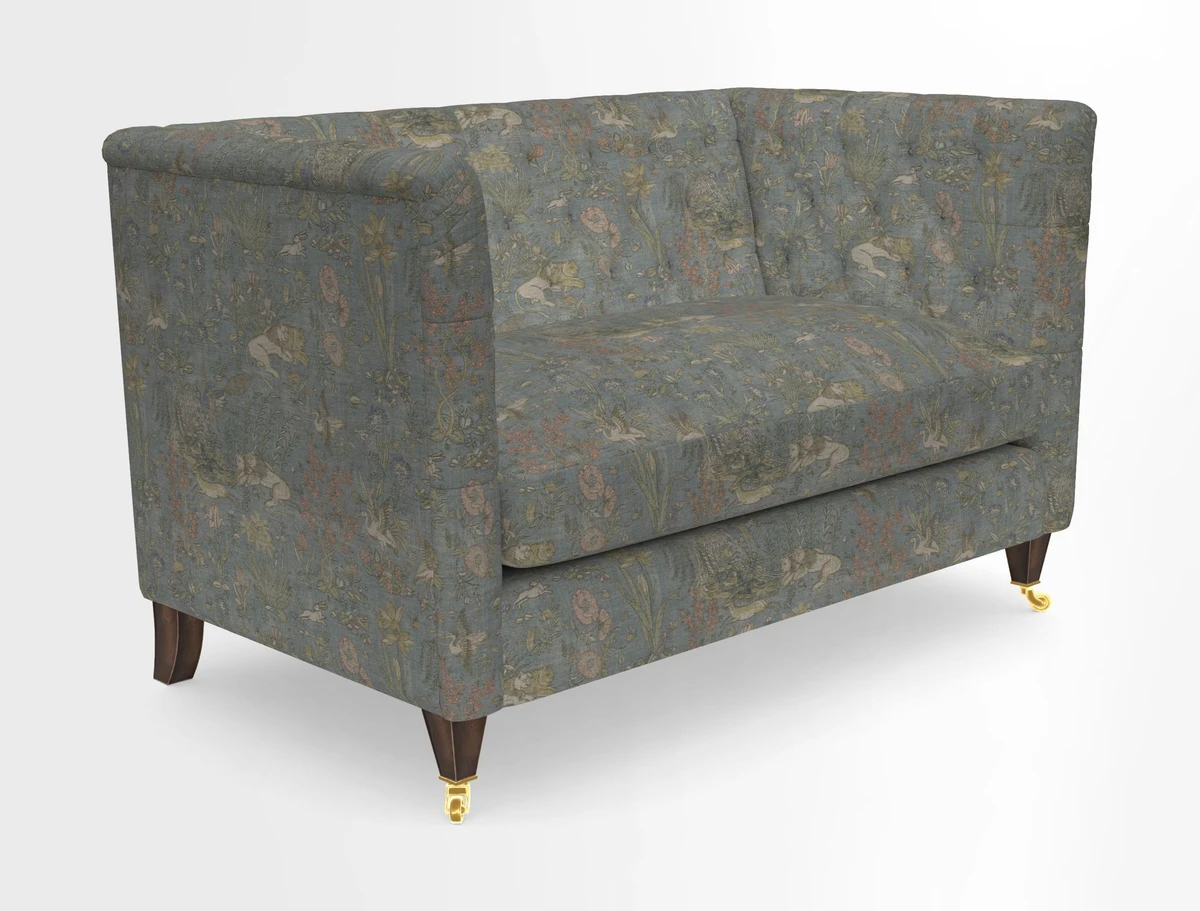 Holt 2 Seater Sofa in Cloth 22 Grand Teton Jade Seat in Cloth 22 Cedar Breaks Jade