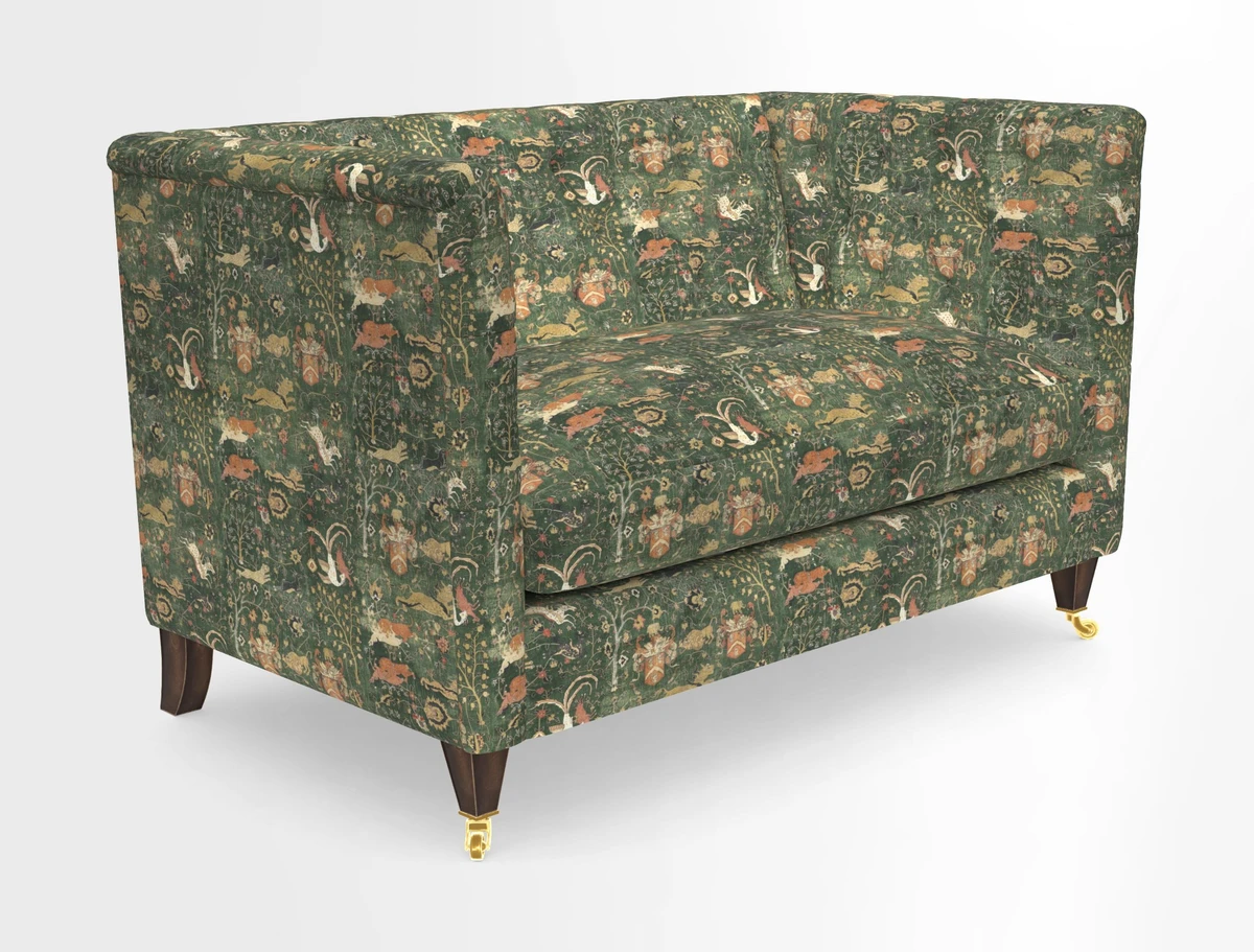 Holt 2 Seater Sofa in Cloth 22 Grand Teton Jade Seat in Cloth 22 Cedar Breaks Jade
