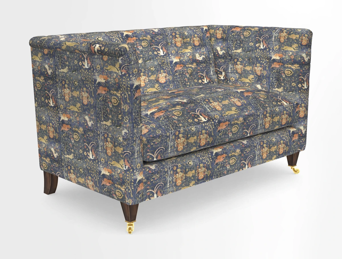 Holt 2 Seater Sofa in Cloth 22 Grand Teton Jade Seat in Cloth 22 Cedar Breaks Jade