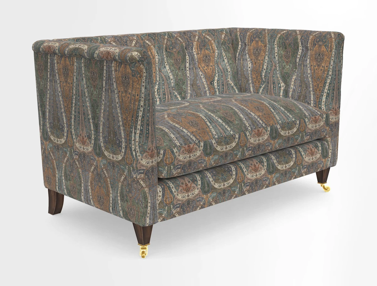 Holt 2 Seater Sofa in Cloth 22 Grand Teton Jade Seat in Cloth 22 Cedar Breaks Jade