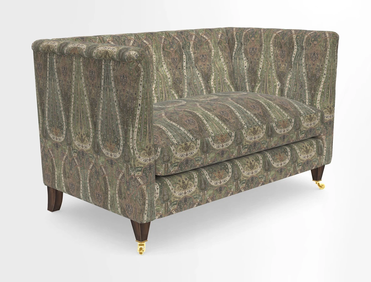Holt 2 Seater Sofa in Cloth 22 Grand Teton Jade Seat in Cloth 22 Cedar Breaks Jade