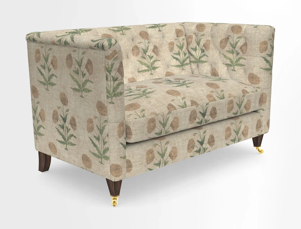 Holt 2 Seater Sofa in Cloth 22 Grand Teton Jade Seat in Cloth 22 Cedar Breaks Jade