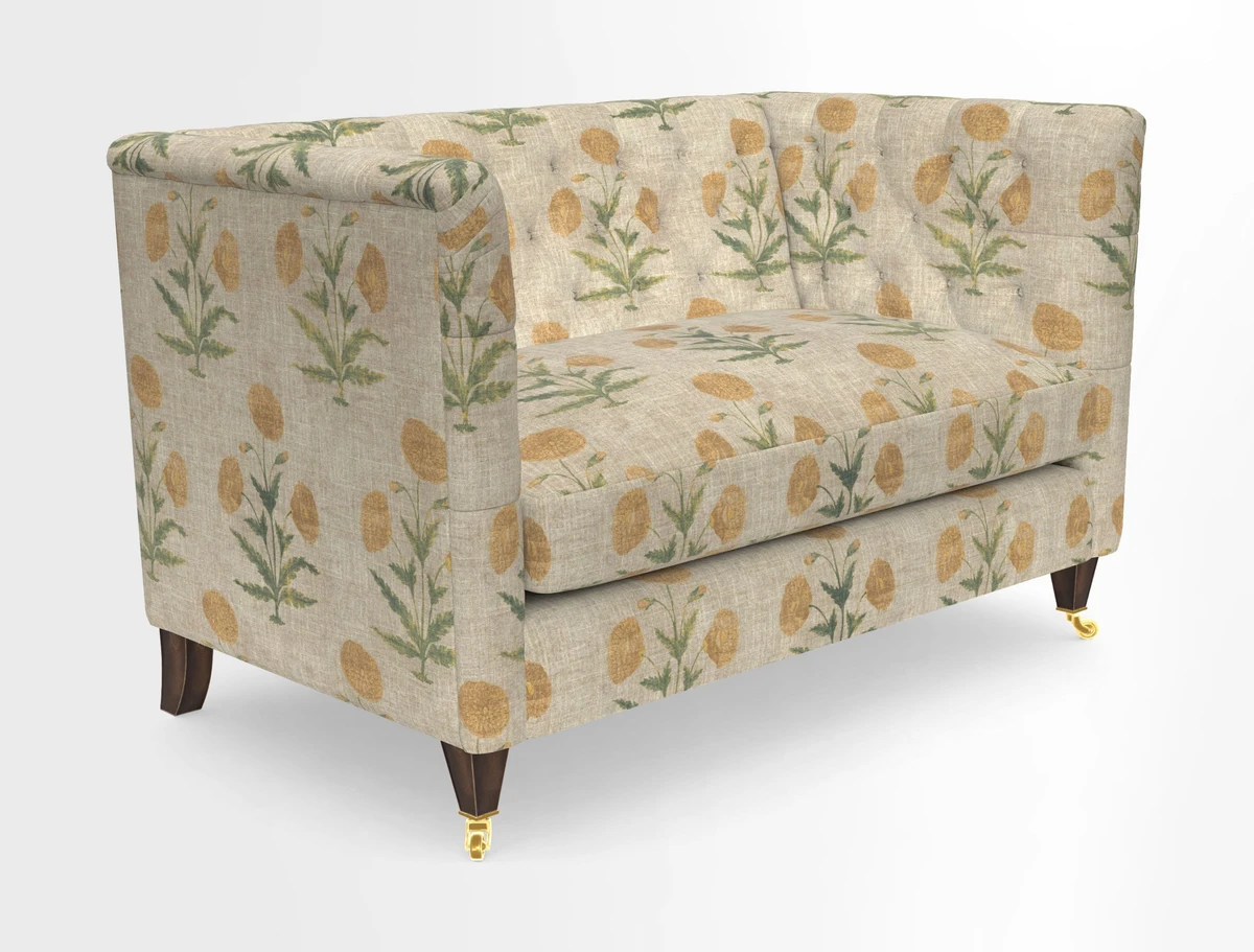 Holt 2 Seater Sofa in Cloth 22 Grand Teton Jade Seat in Cloth 22 Cedar Breaks Jade