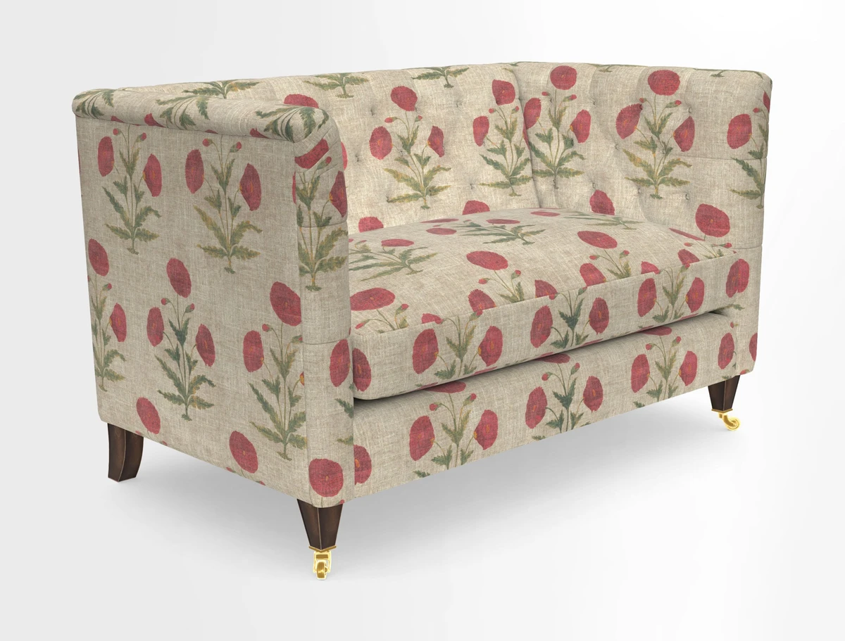 Holt 2 Seater Sofa in Cloth 22 Grand Teton Jade Seat in Cloth 22 Cedar Breaks Jade