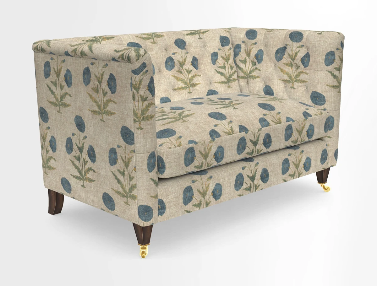 Holt 2 Seater Sofa in Cloth 22 Grand Teton Jade Seat in Cloth 22 Cedar Breaks Jade