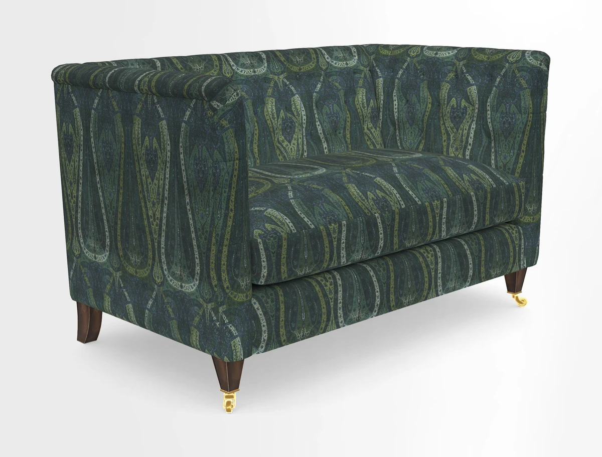Holt 2 Seater Sofa in Cloth 22 Grand Teton Jade Seat in Cloth 22 Cedar Breaks Jade