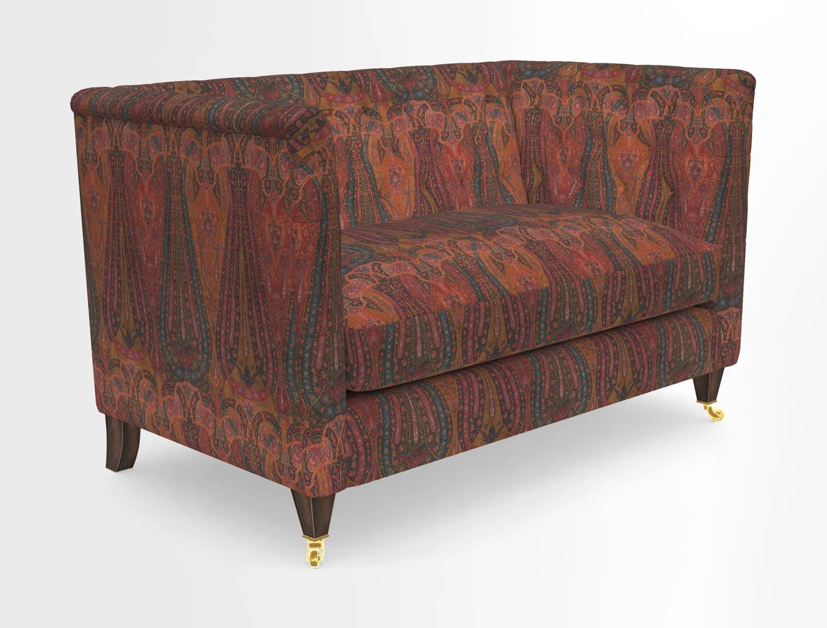 Holt 2 Seater Sofa in Cloth 22 Grand Teton Jade Seat in Cloth 22 Cedar Breaks Jade