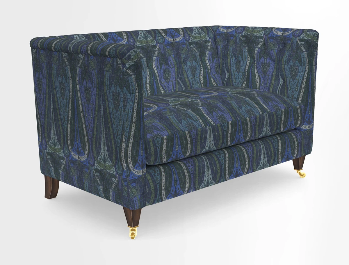 Holt 2 Seater Sofa in Cloth 22 Grand Teton Jade Seat in Cloth 22 Cedar Breaks Jade