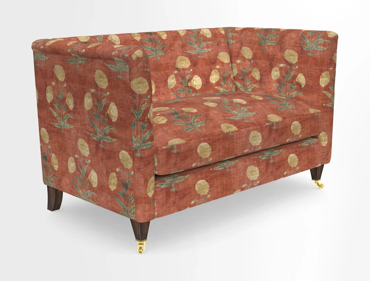 Holt 2 Seater Sofa in Cloth 22 Grand Teton Jade Seat in Cloth 22 Cedar Breaks Jade