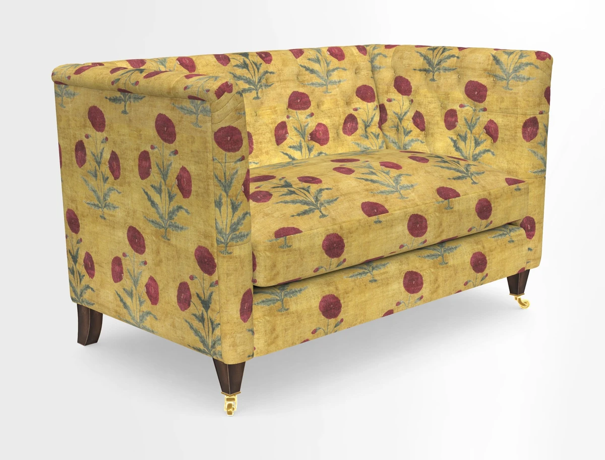 Holt 2 Seater Sofa in Cloth 22 Grand Teton Jade Seat in Cloth 22 Cedar Breaks Jade