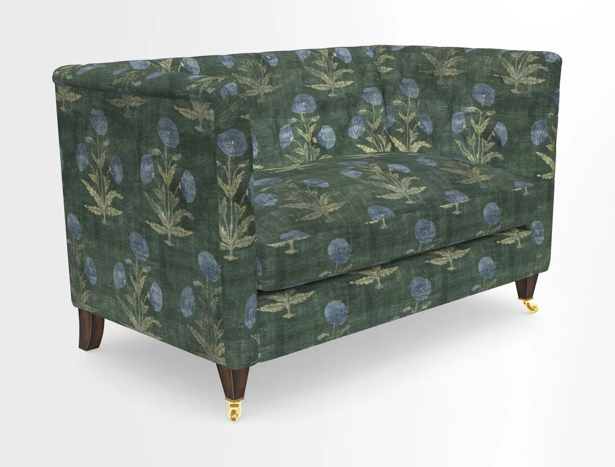 Holt 2 Seater Sofa in Cloth 22 Grand Teton Jade Seat in Cloth 22 Cedar Breaks Jade