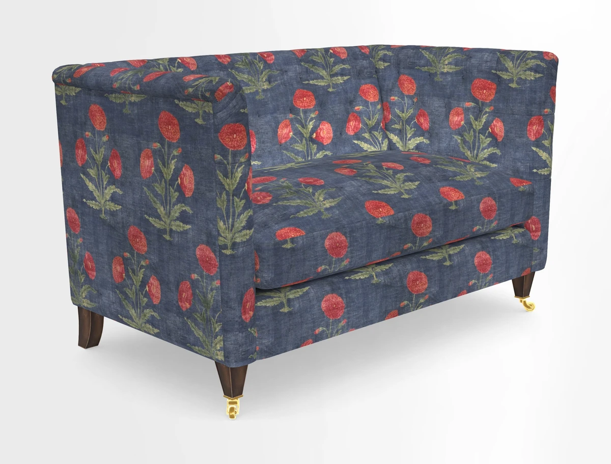 Holt 2 Seater Sofa in Cloth 22 Grand Teton Jade Seat in Cloth 22 Cedar Breaks Jade