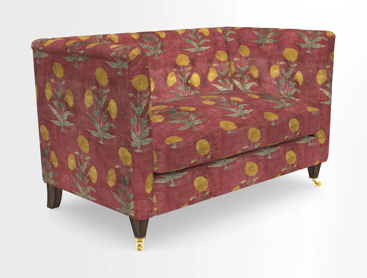 Holt 2 Seater Sofa in Cloth 22 Grand Teton Jade Seat in Cloth 22 Cedar Breaks Jade