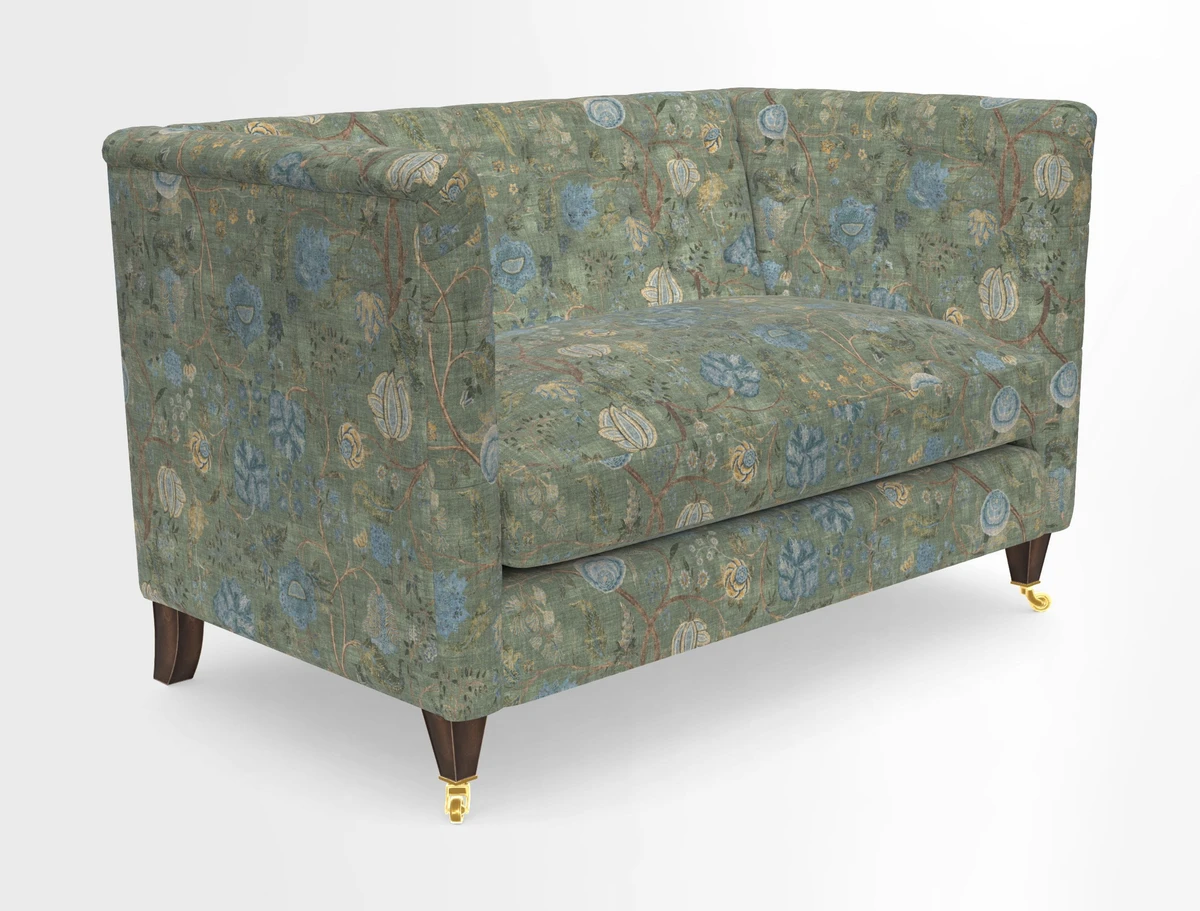 Holt 2 Seater Sofa in Cloth 22 Grand Teton Jade Seat in Cloth 22 Cedar Breaks Jade
