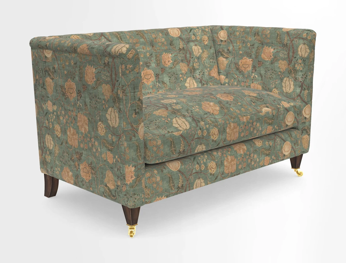 Holt 2 Seater Sofa in Cloth 22 Grand Teton Jade Seat in Cloth 22 Cedar Breaks Jade