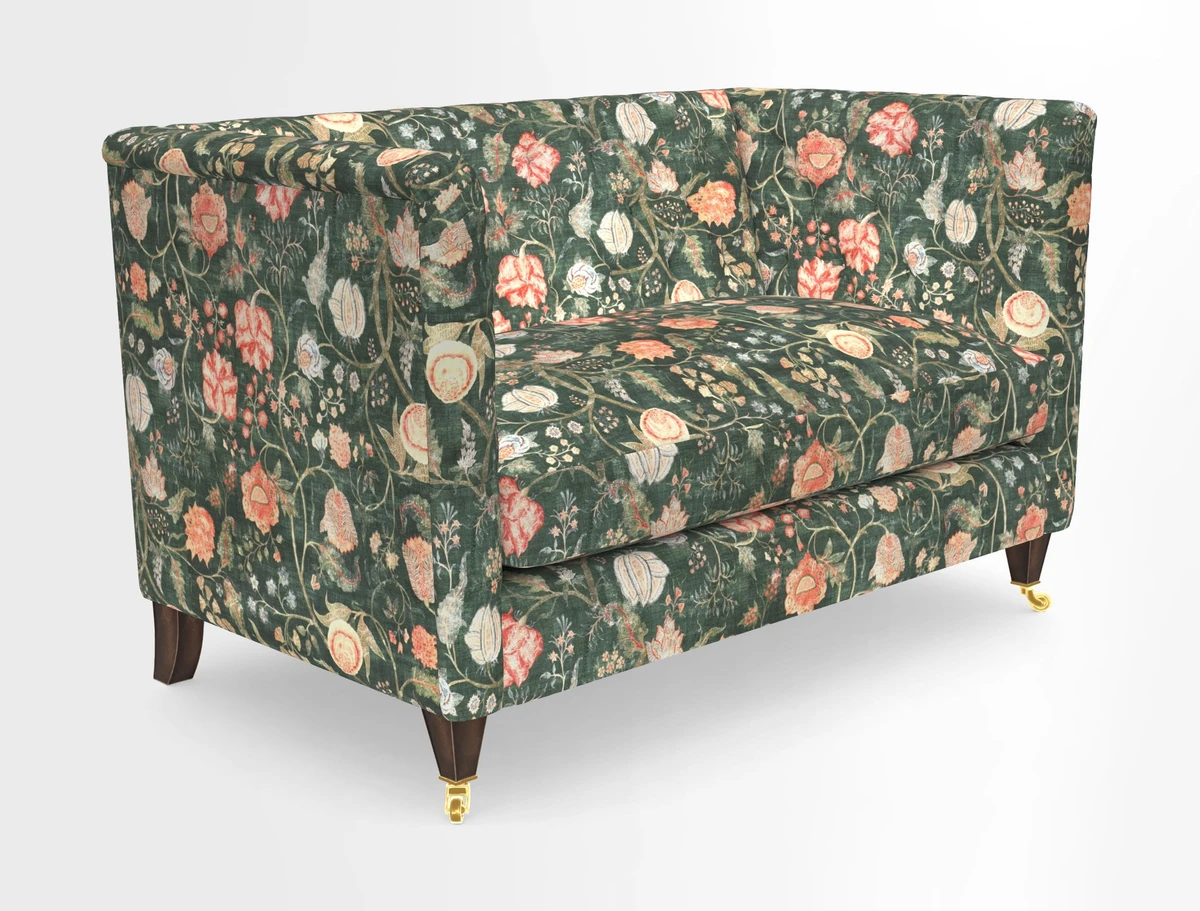 Holt 2 Seater Sofa in Cloth 22 Grand Teton Jade Seat in Cloth 22 Cedar Breaks Jade