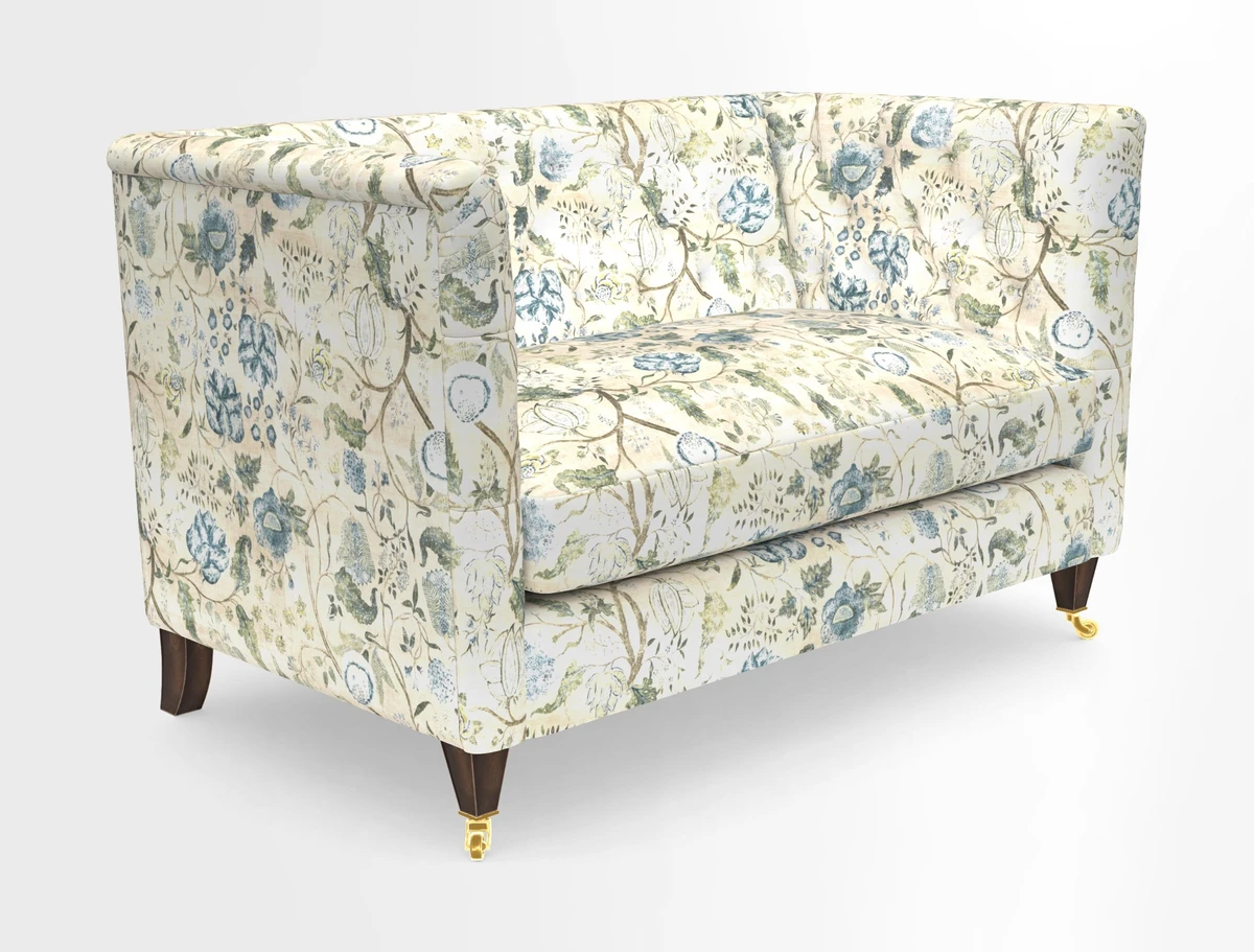 Holt 2 Seater Sofa in Cloth 22 Grand Teton Jade Seat in Cloth 22 Cedar Breaks Jade