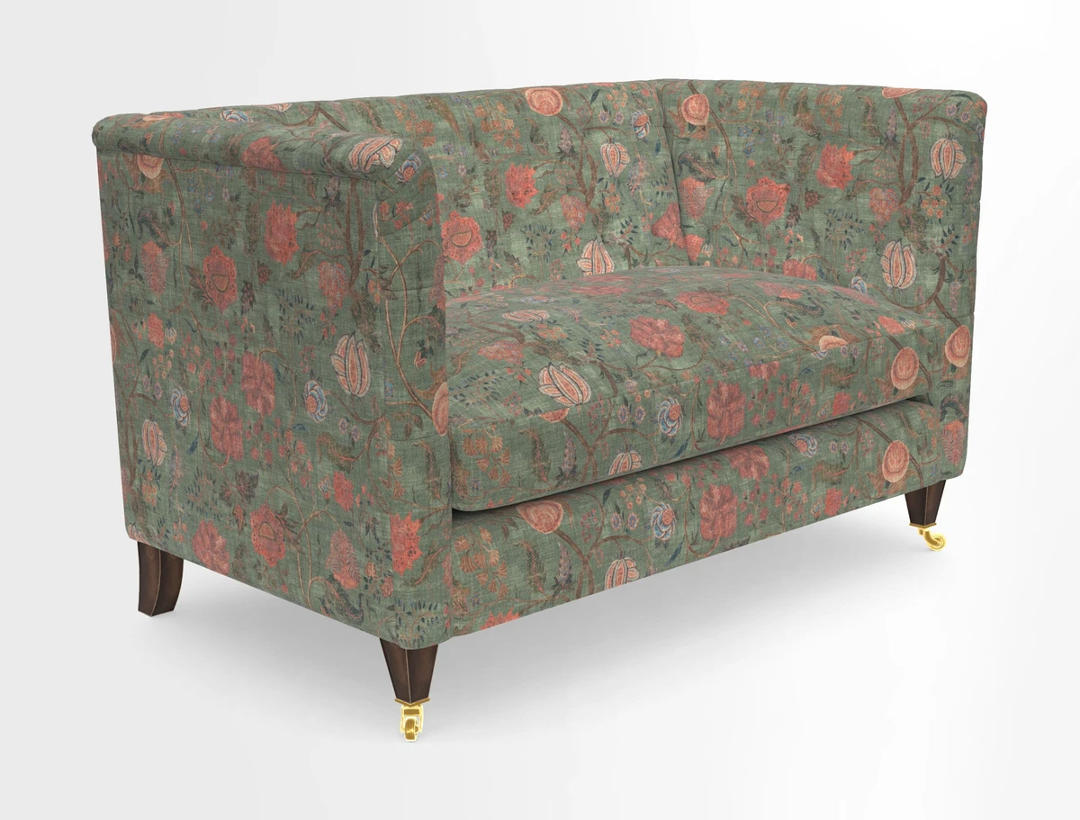 Holt 2 Seater Sofa in Cloth 22 Grand Teton Jade Seat in Cloth 22 Cedar Breaks Jade