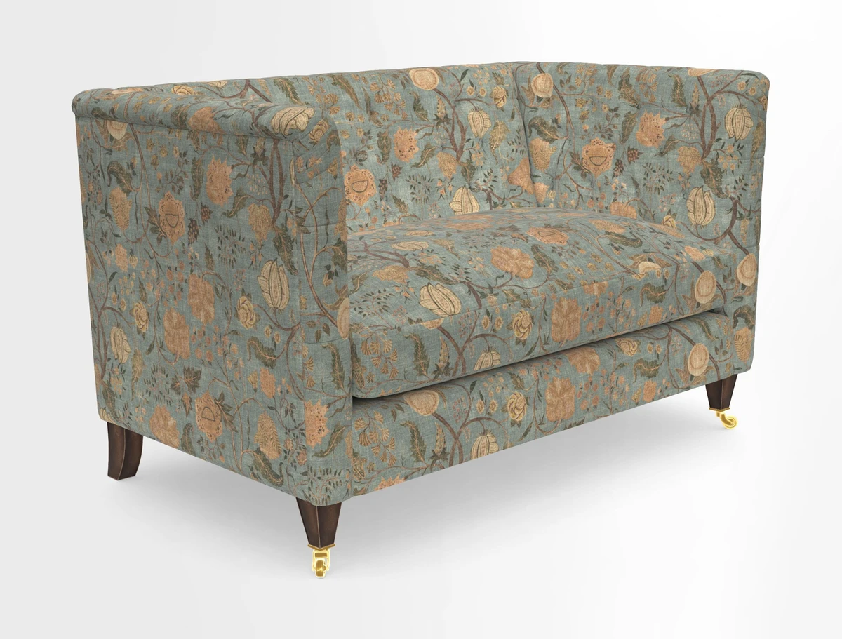 Holt 2 Seater Sofa in Cloth 22 Grand Teton Jade Seat in Cloth 22 Cedar Breaks Jade