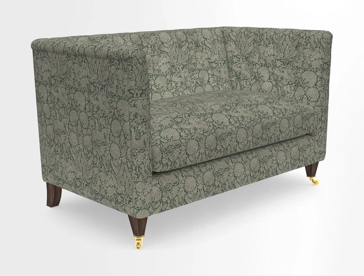 Holt 2 Seater Sofa in Cloth 22 Grand Teton Jade Seat in Cloth 22 Cedar Breaks Jade