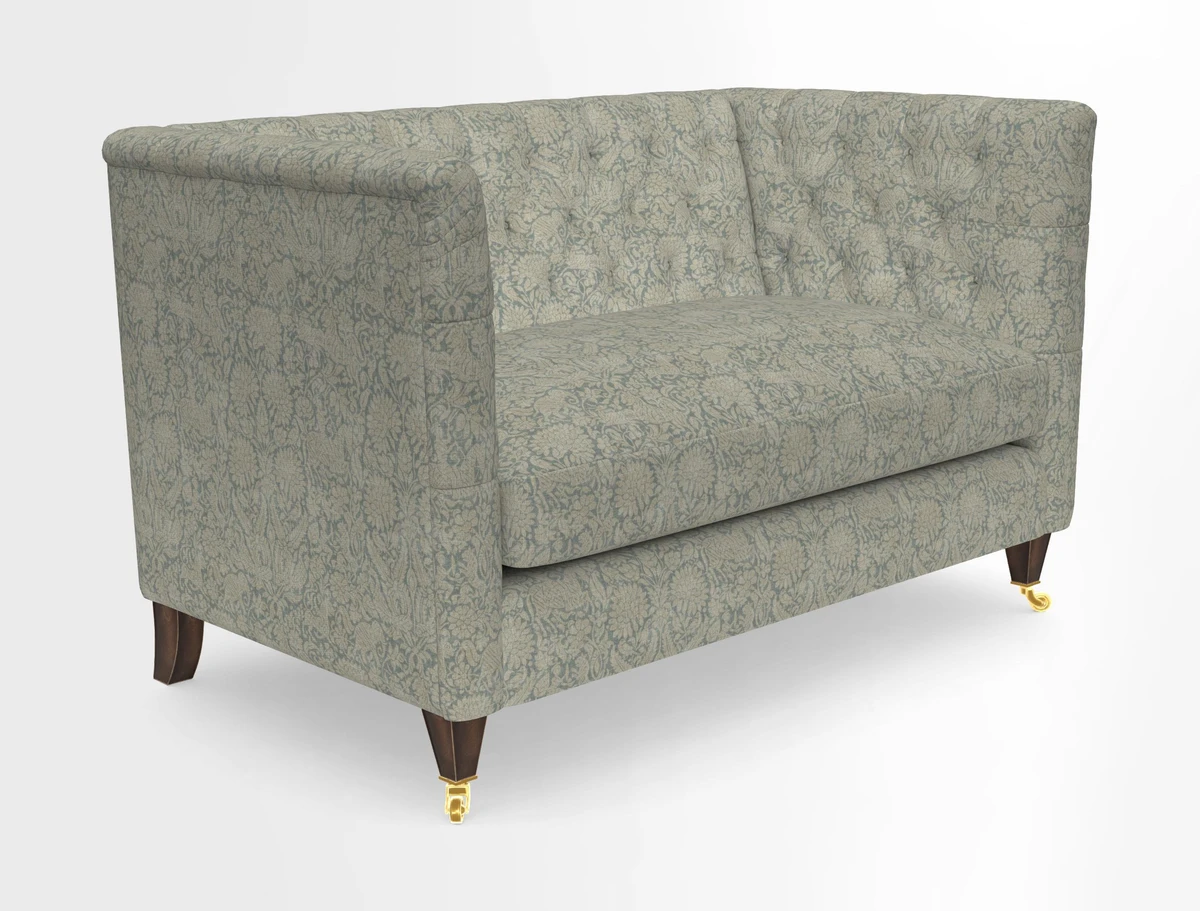 Holt 2 Seater Sofa in Cloth 22 Grand Teton Jade Seat in Cloth 22 Cedar Breaks Jade