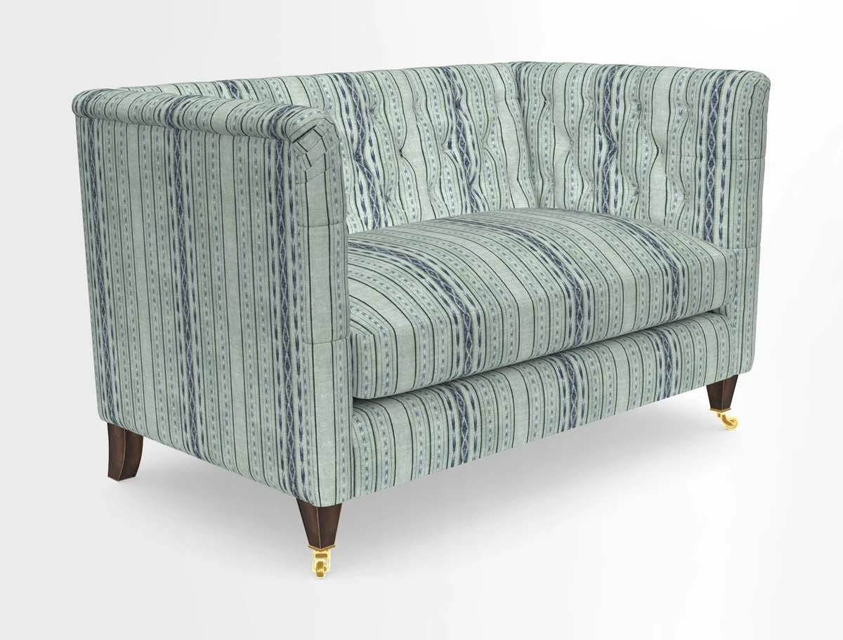 Holt 2 Seater Sofa in Cloth 22 Grand Teton Jade Seat in Cloth 22 Cedar Breaks Jade