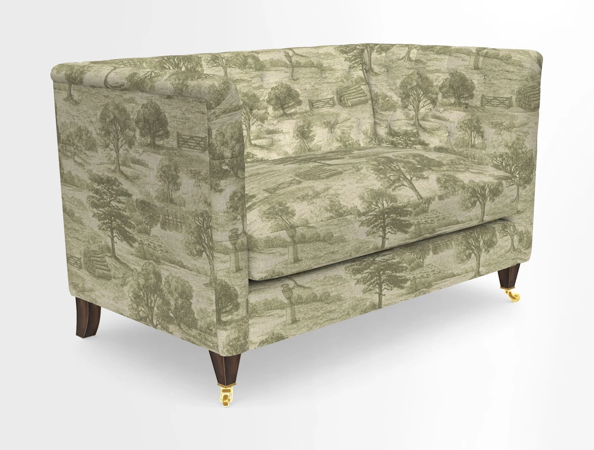 Holt 2 Seater Sofa in Cloth 22 Grand Teton Jade Seat in Cloth 22 Cedar Breaks Jade
