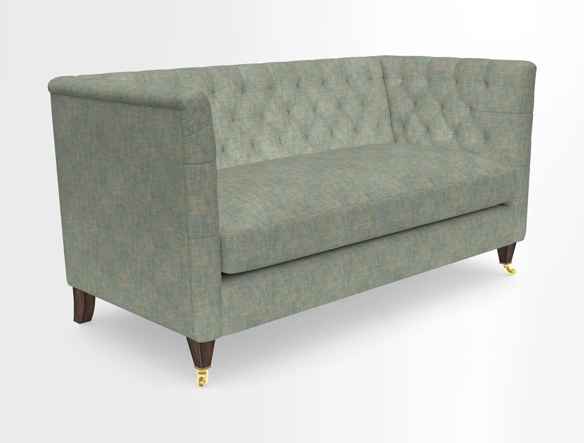 Holt Sofa in Cloth 22 Grand Teton Jade Seat in Cloth 22 Cedar Breaks Jade