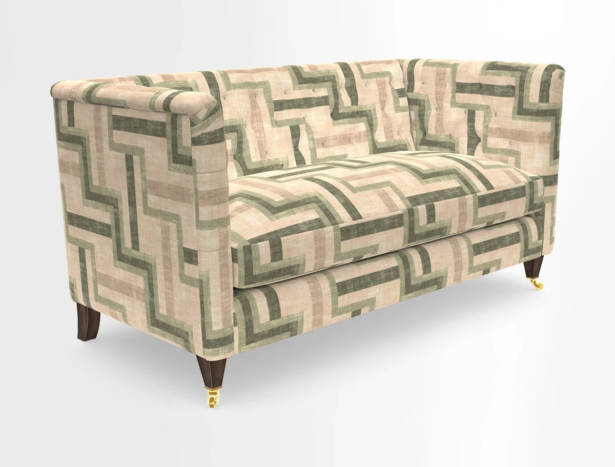 Holt Sofa in Cloth 22 Grand Teton Jade Seat in Cloth 22 Cedar Breaks Jade