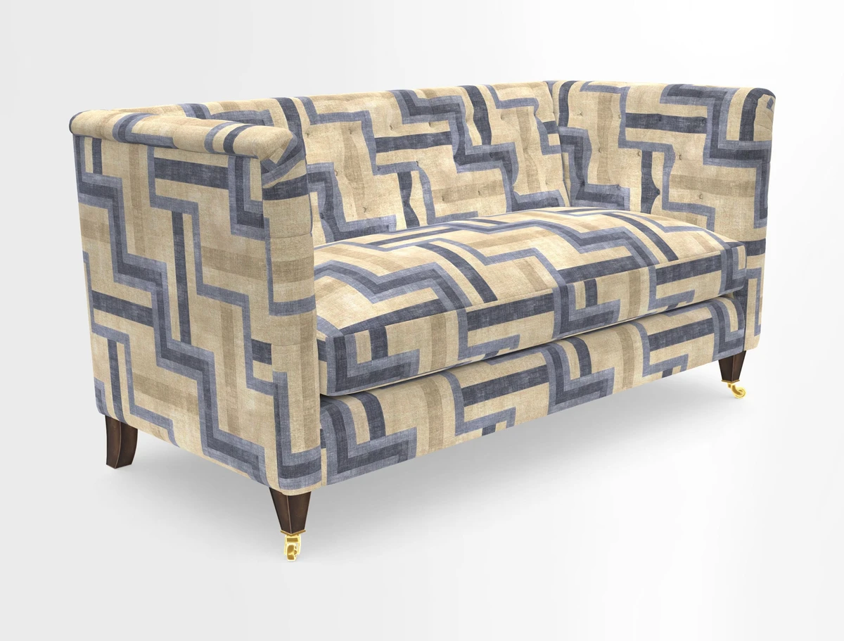 Holt Sofa in Cloth 22 Grand Teton Jade Seat in Cloth 22 Cedar Breaks Jade