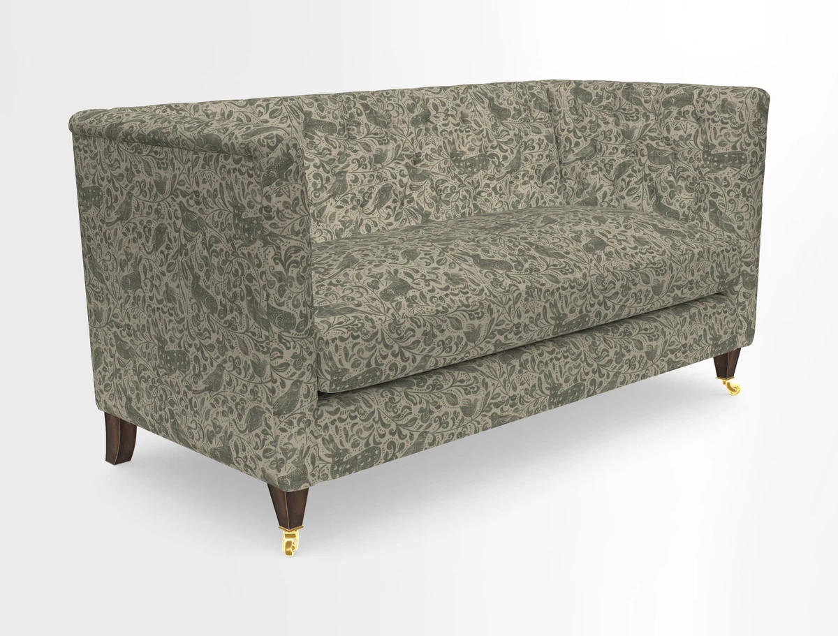 Holt Sofa in Cloth 22 Grand Teton Jade Seat in Cloth 22 Cedar Breaks Jade