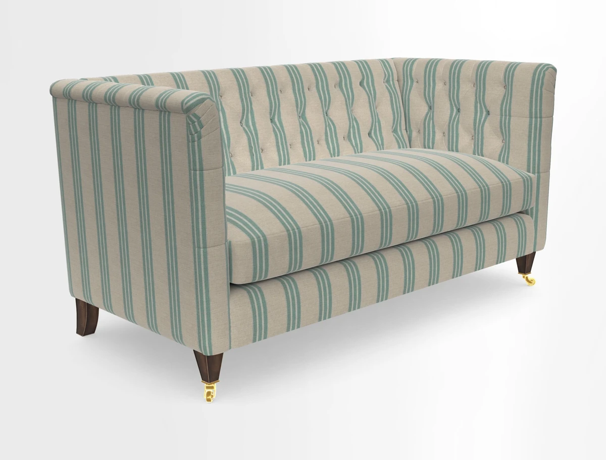Holt Sofa in Cloth 22 Grand Teton Jade Seat in Cloth 22 Cedar Breaks Jade