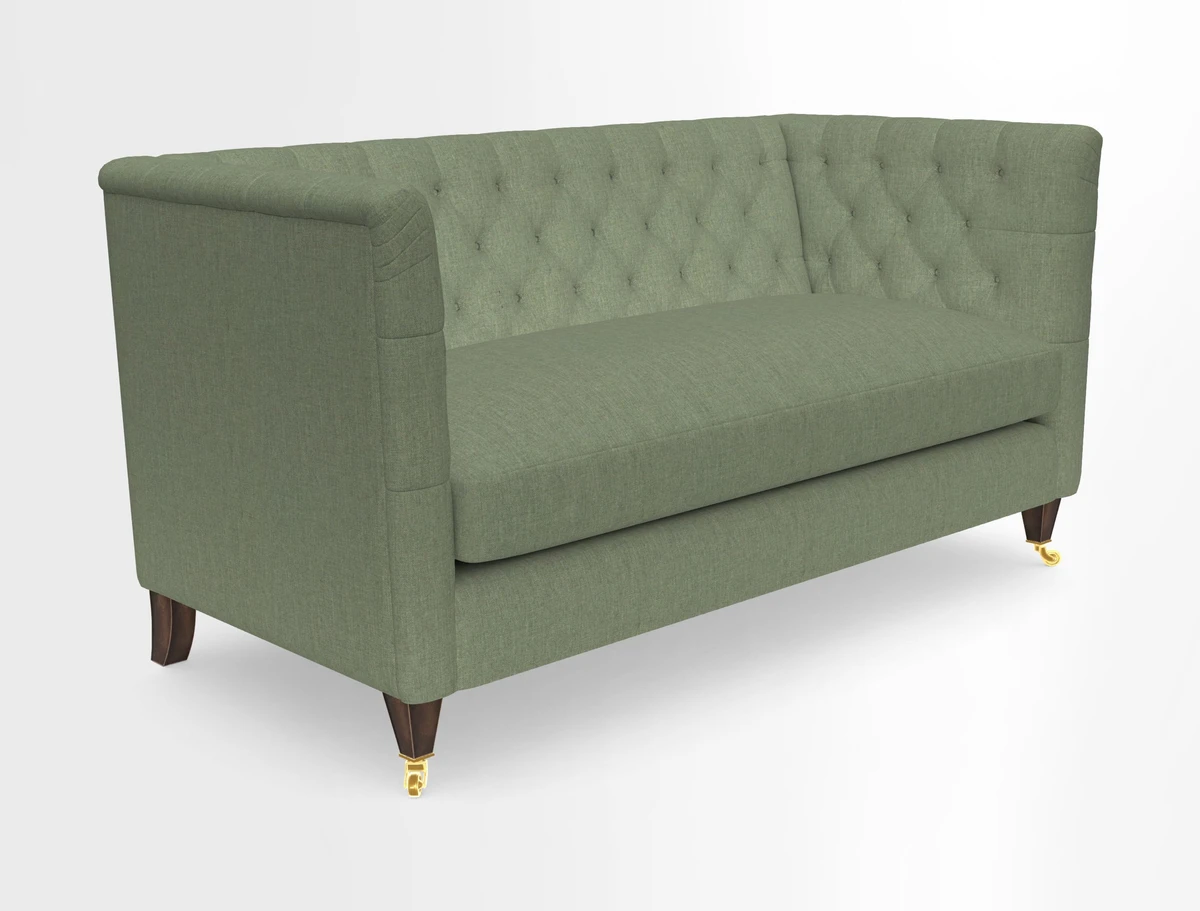 Holt Sofa in Cloth 22 Grand Teton Jade Seat in Cloth 22 Cedar Breaks Jade