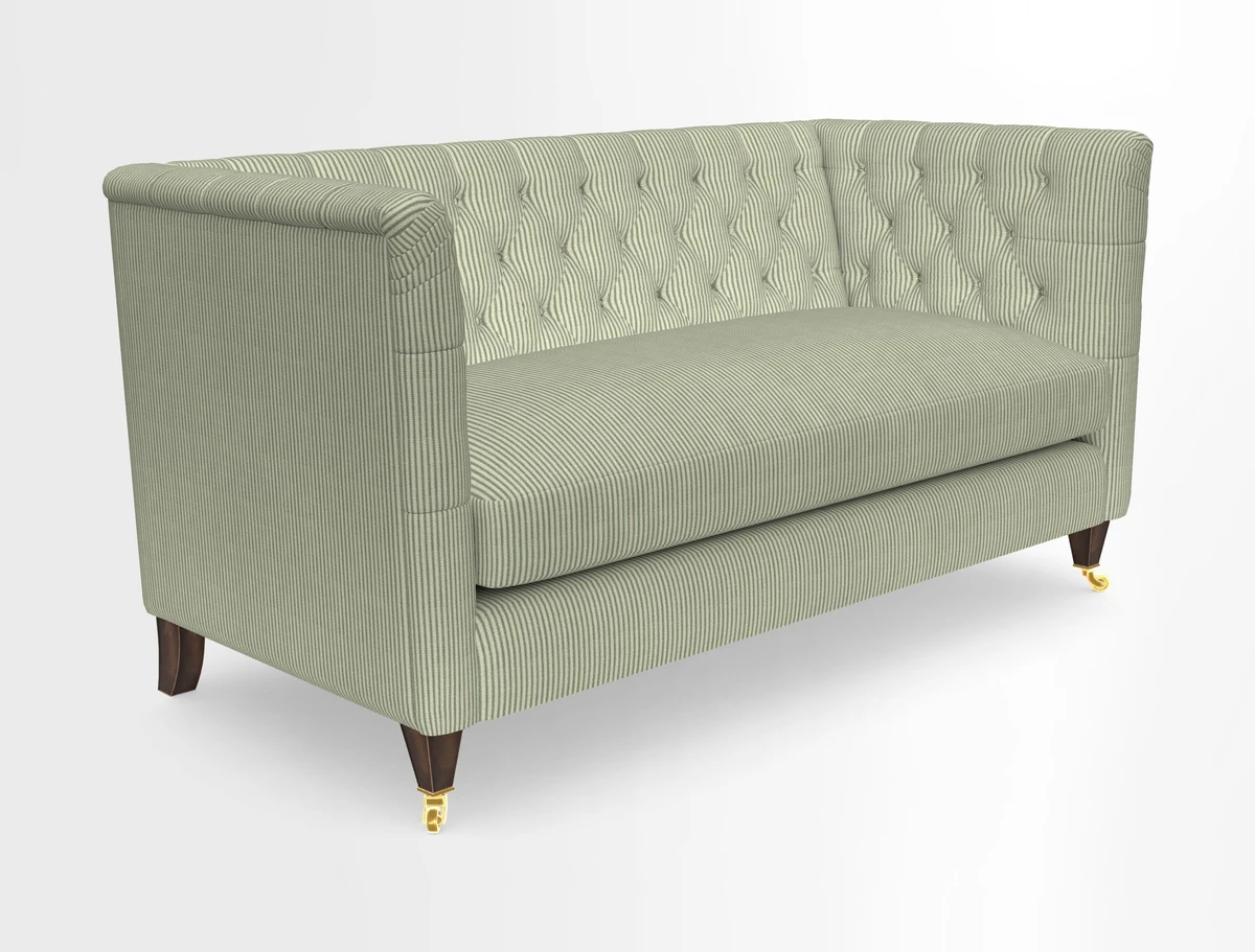Holt Sofa in Cloth 22 Grand Teton Jade Seat in Cloth 22 Cedar Breaks Jade
