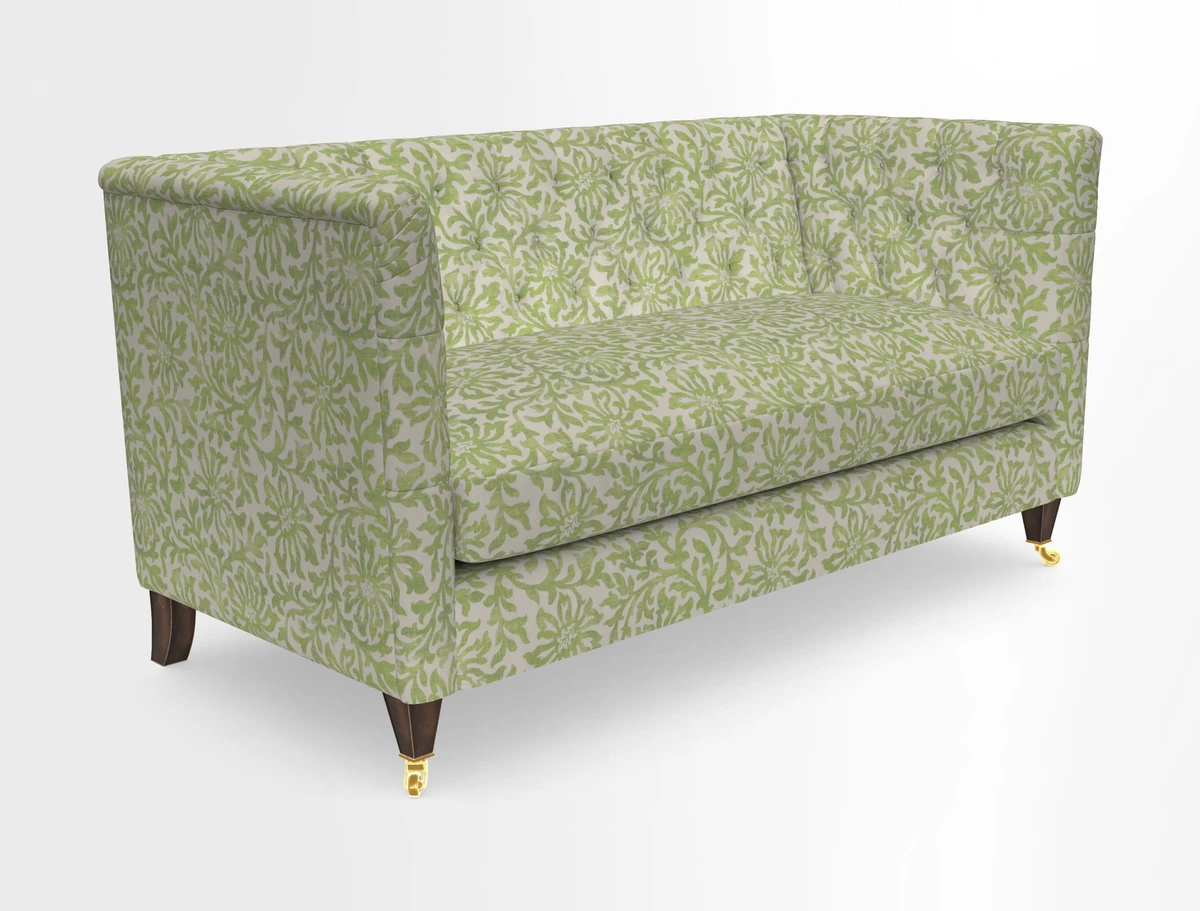 Holt Sofa in Cloth 22 Grand Teton Jade Seat in Cloth 22 Cedar Breaks Jade