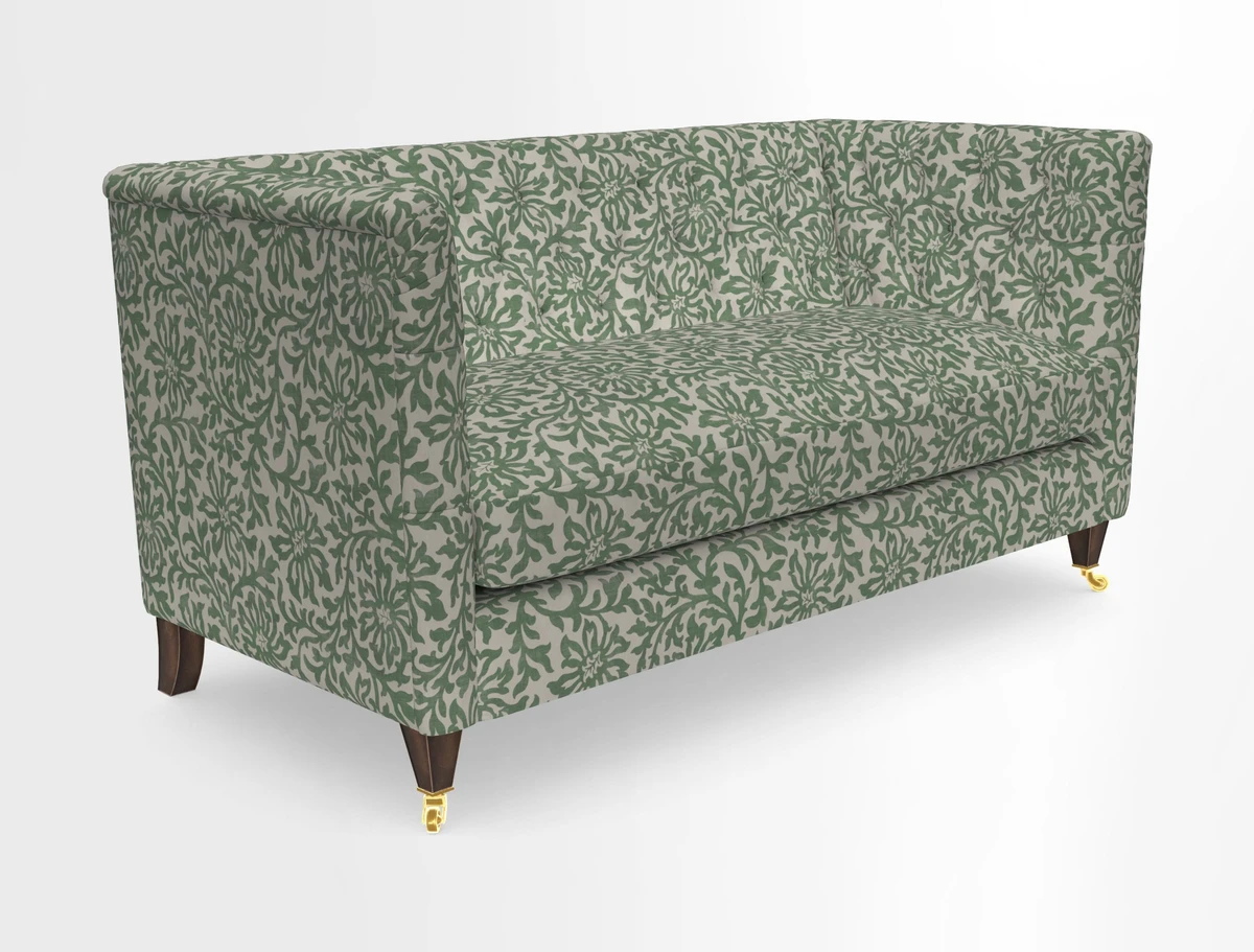 Holt Sofa in Cloth 22 Grand Teton Jade Seat in Cloth 22 Cedar Breaks Jade