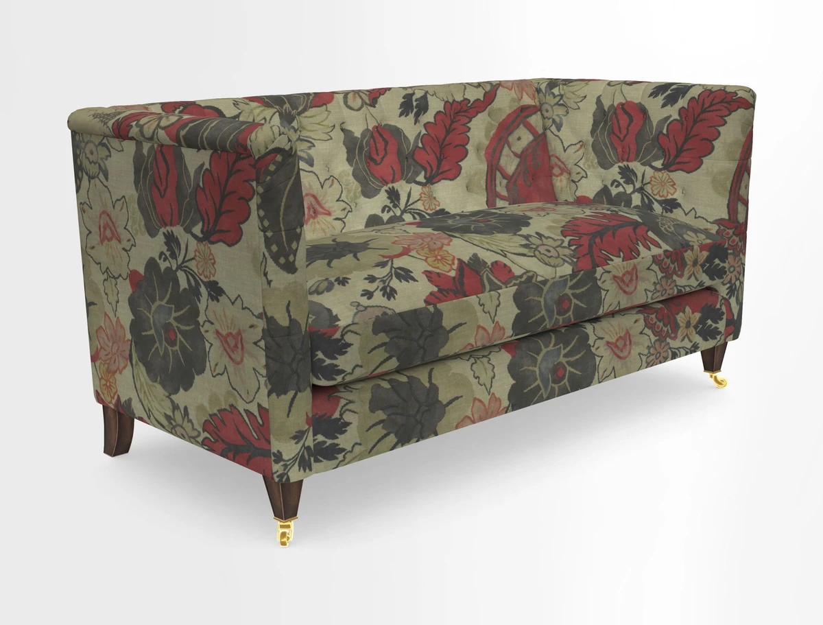 Holt Sofa in Cloth 22 Grand Teton Jade Seat in Cloth 22 Cedar Breaks Jade