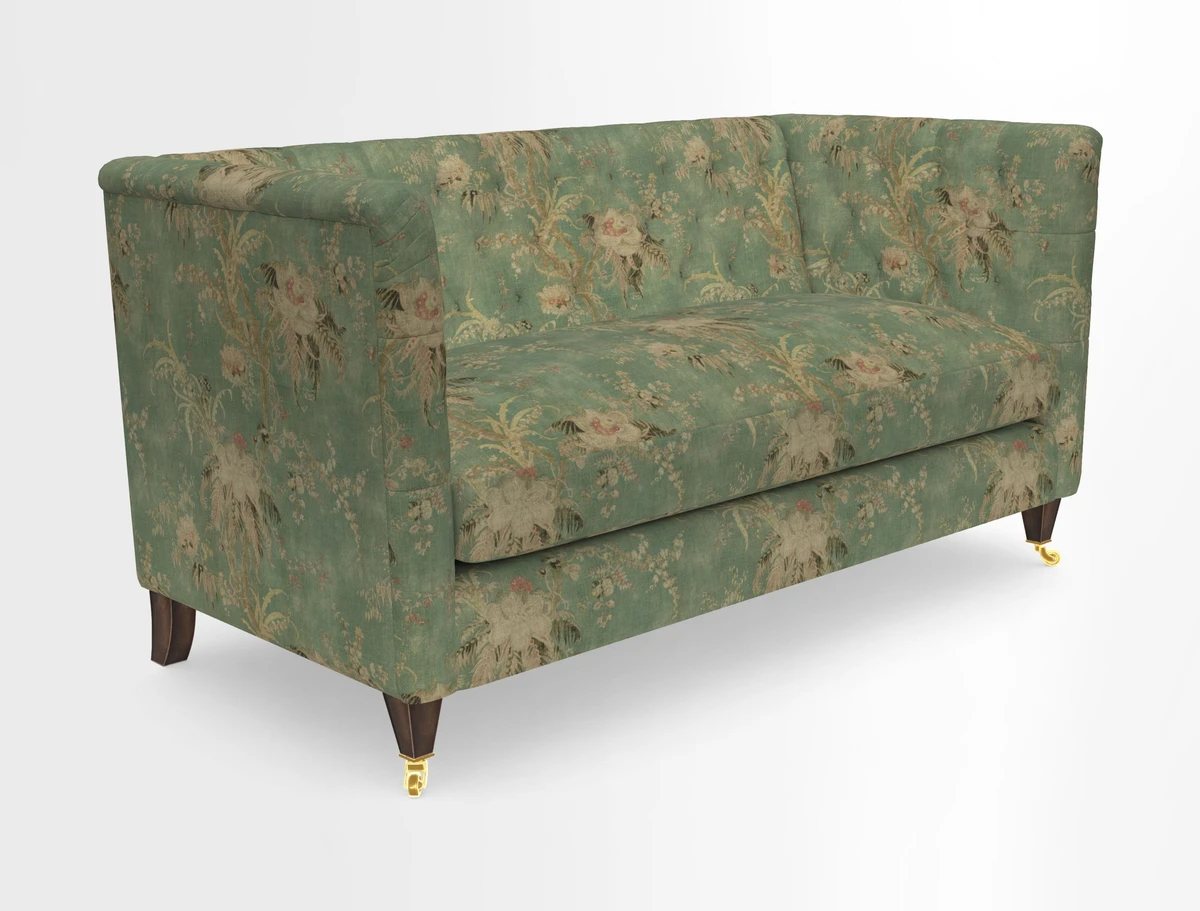 Holt Sofa in Cloth 22 Grand Teton Jade Seat in Cloth 22 Cedar Breaks Jade