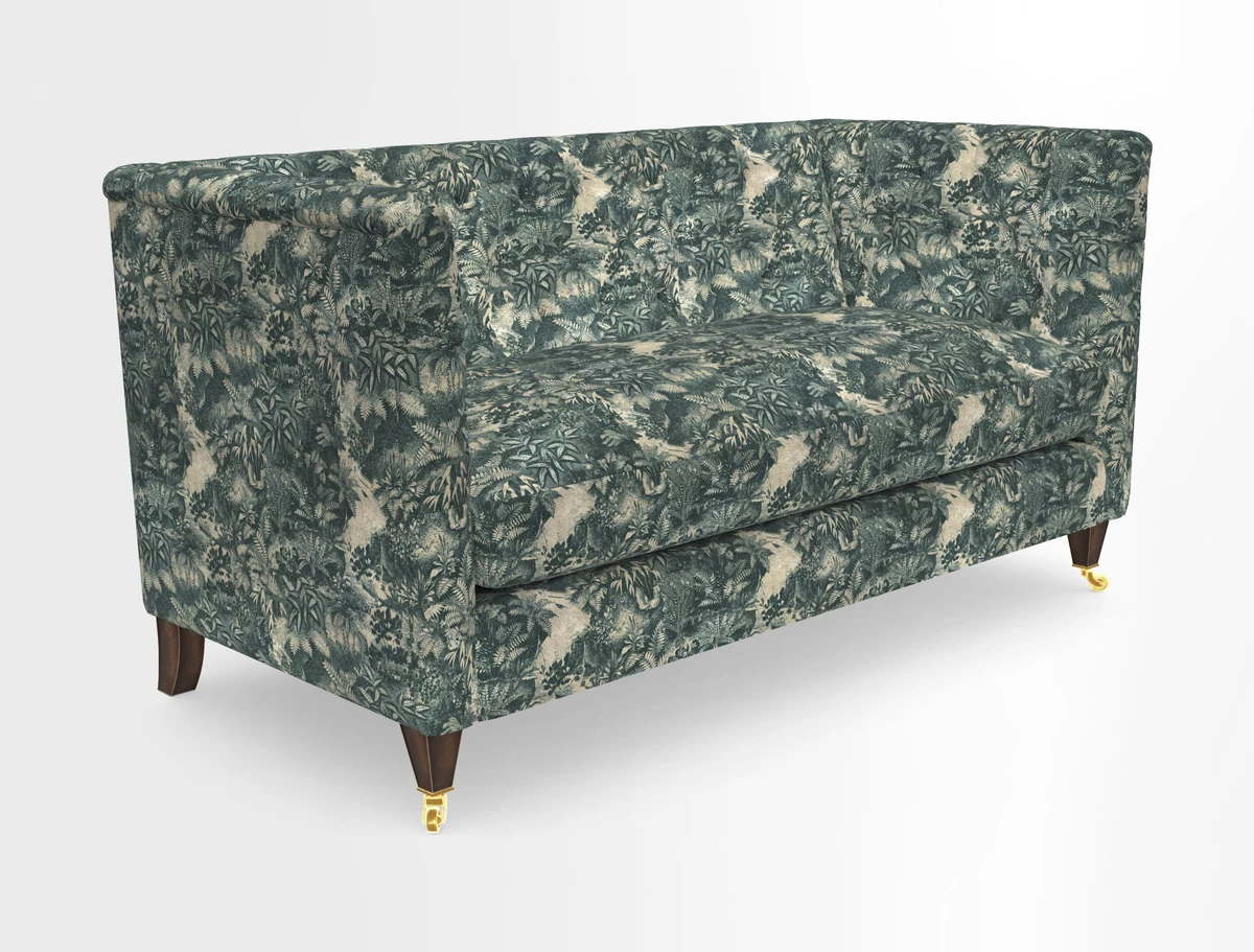 Holt Sofa in Cloth 22 Grand Teton Jade Seat in Cloth 22 Cedar Breaks Jade