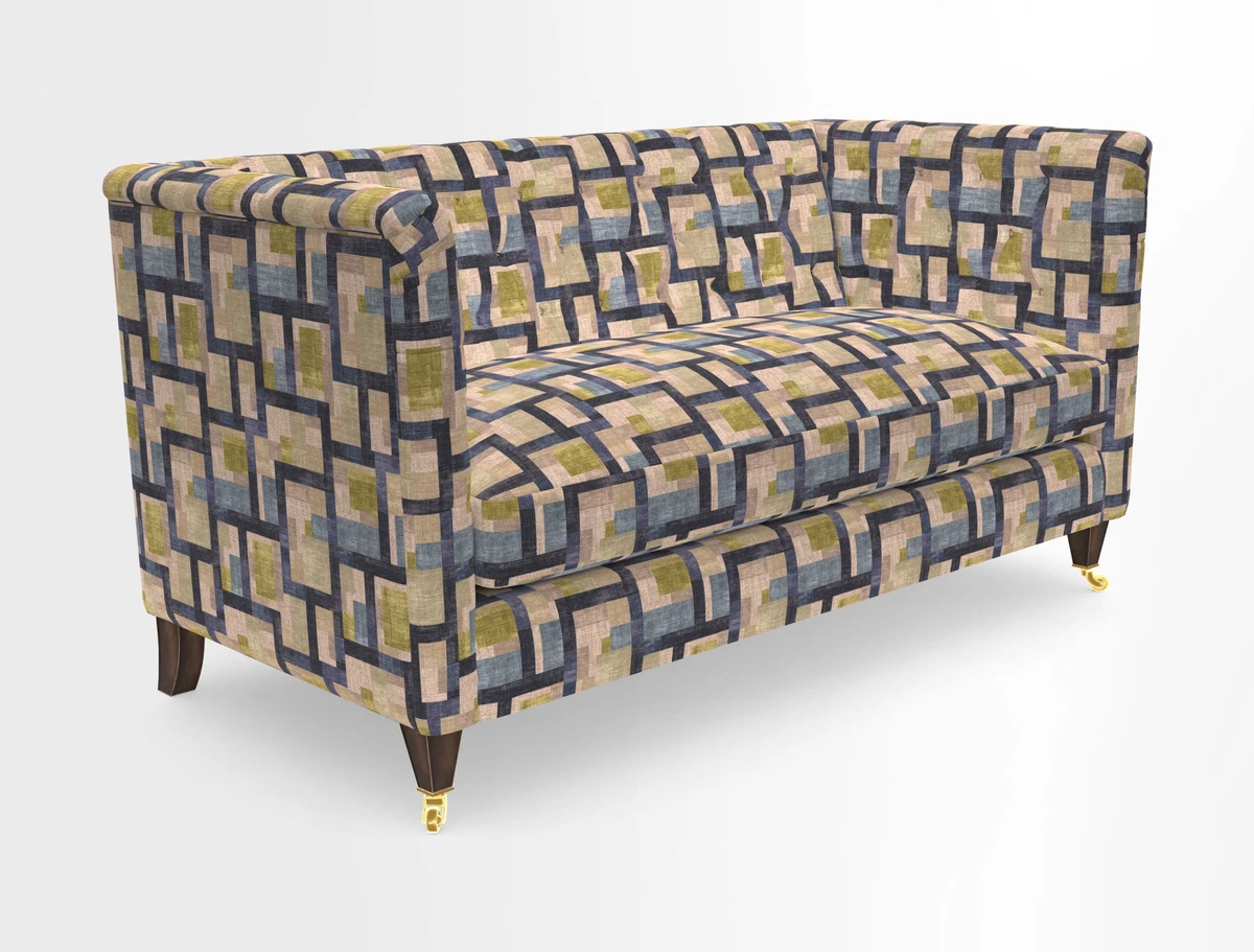 Holt Sofa in Cloth 22 Grand Teton Jade Seat in Cloth 22 Cedar Breaks Jade
