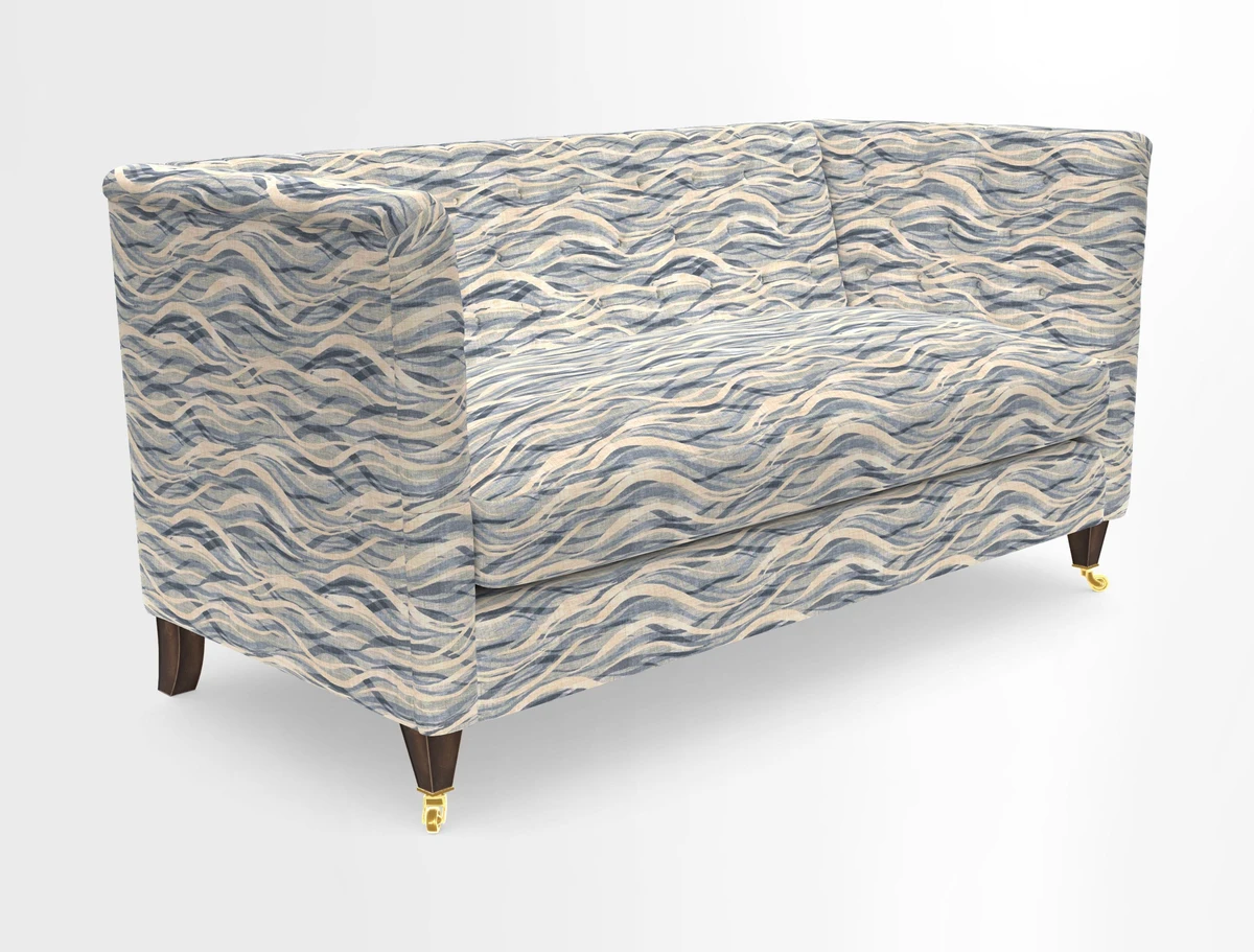 Holt Sofa in Cloth 22 Grand Teton Jade Seat in Cloth 22 Cedar Breaks Jade