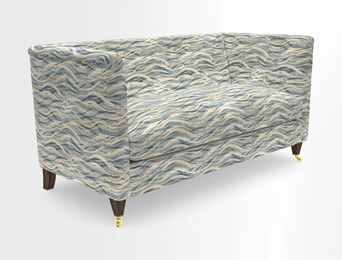 Holt Sofa in Cloth 22 Grand Teton Jade Seat in Cloth 22 Cedar Breaks Jade