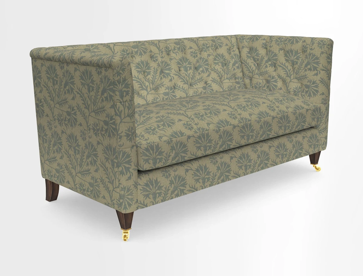Holt Sofa in Cloth 22 Grand Teton Jade Seat in Cloth 22 Cedar Breaks Jade